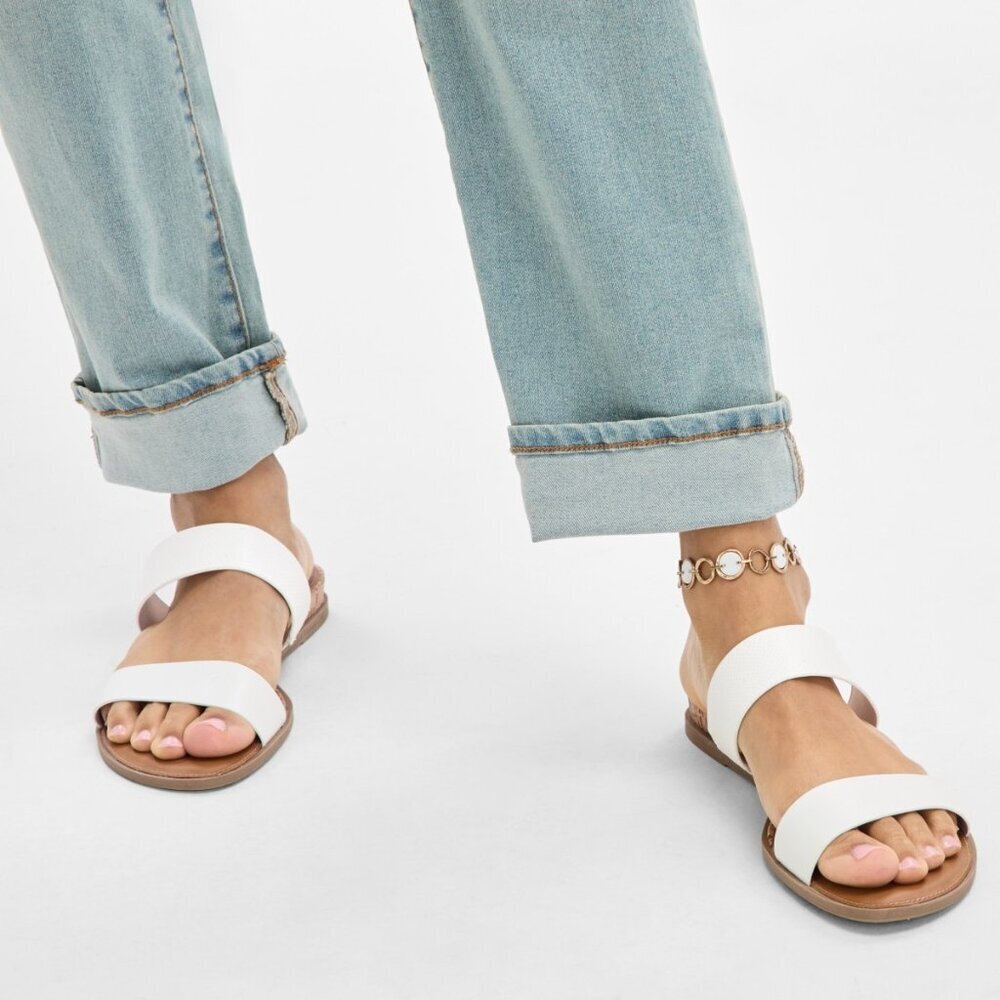 Style & Co Elliee Flat Cushioned Sandals White, Size: 11 M - Picture 8 of 8